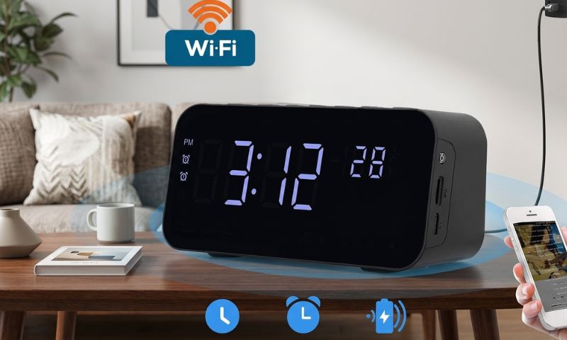Camera siêu nhỏ giấu kín ngụy trang đồng hồ led