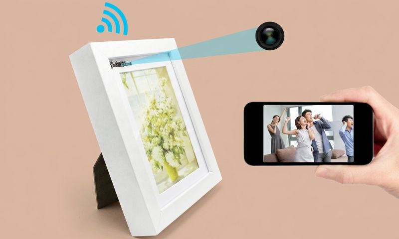 Camera siêu nhỏ ngụy trang trong tranh treo tường giống tranh thật
