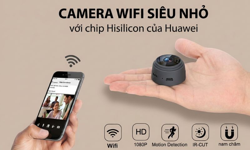 Camera mini có dung lượng pin khá thấp